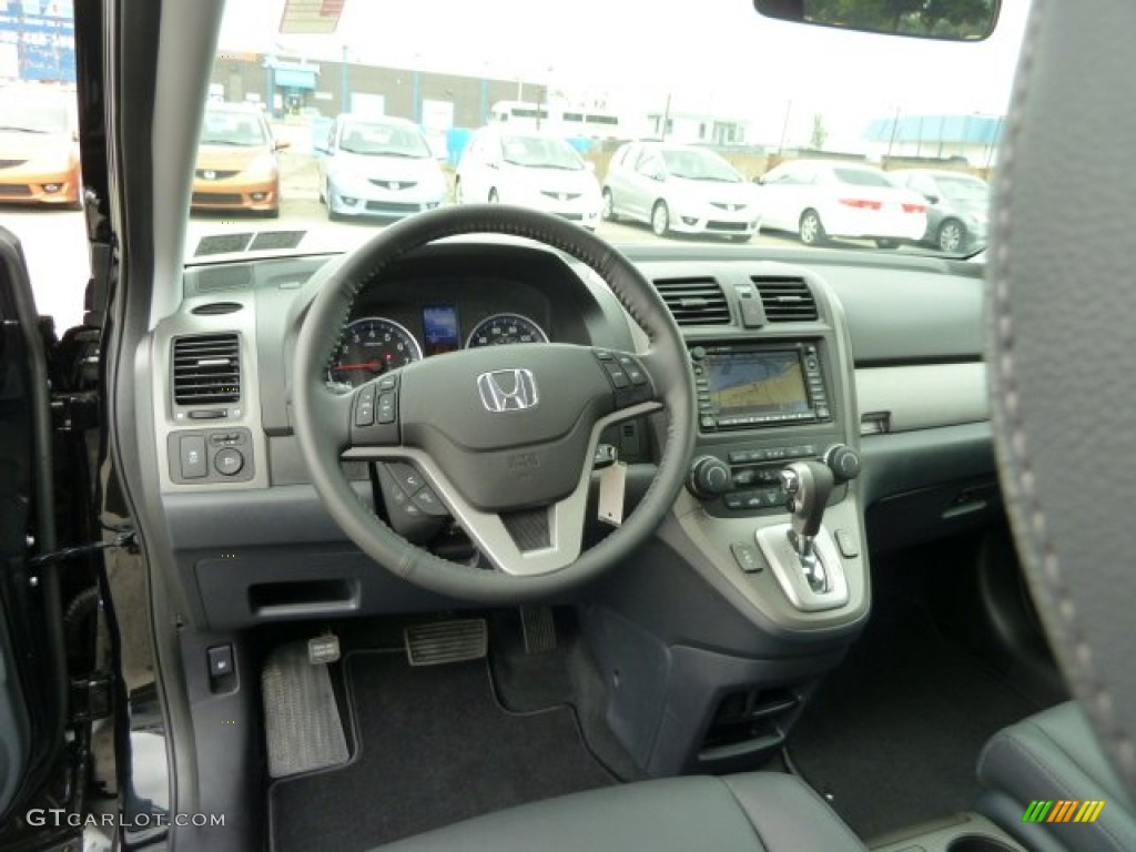 2011 Honda CR-V EX-L 4WD Black Dashboard Photo #51615802