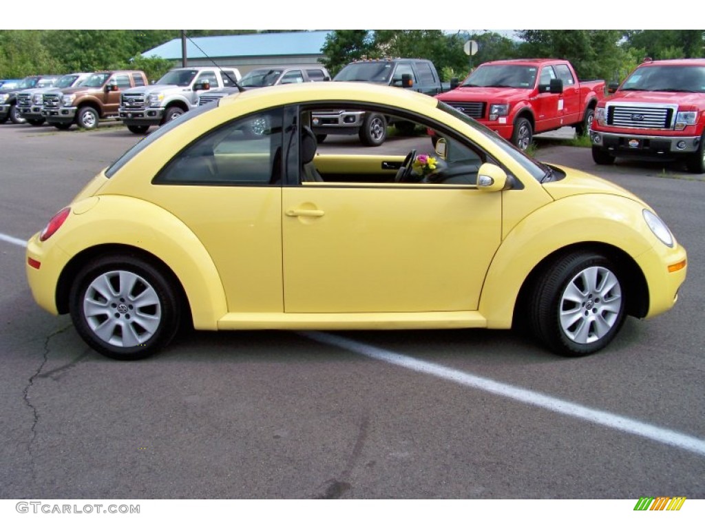 2009 New Beetle 2.5 Coupe - Sunflower Yellow / Black photo #4