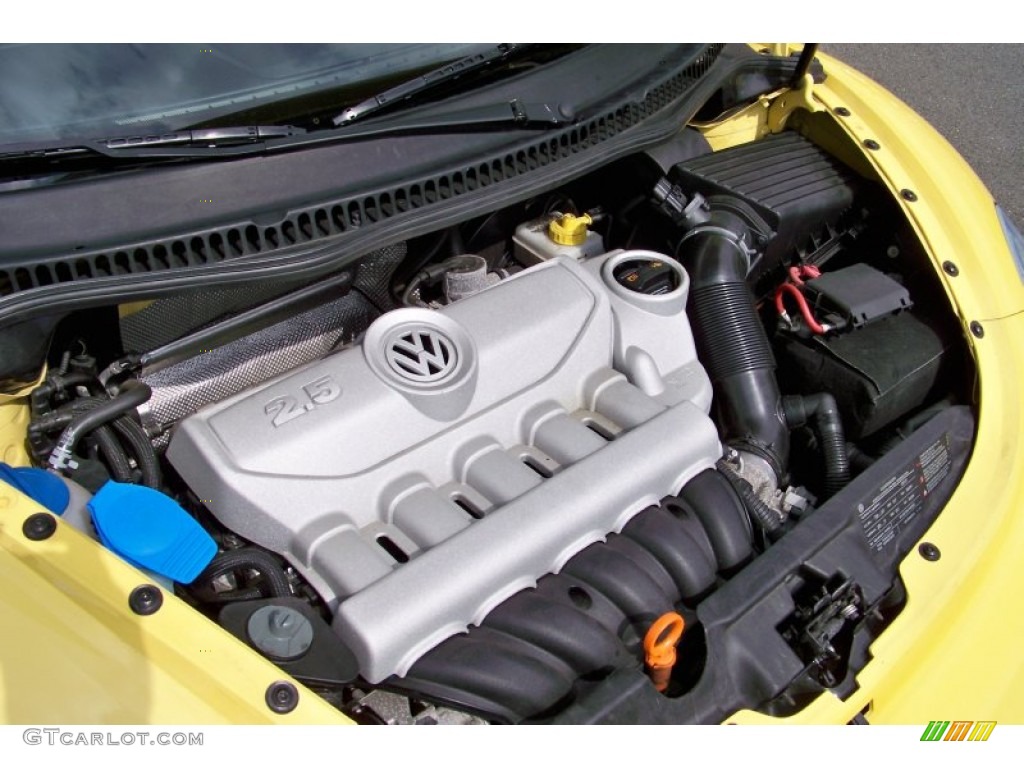 2009 Volkswagen New Beetle 2.5 Coupe 2.5 Liter DOHC 20-Valve 5 Cylinder Engine Photo #51616108