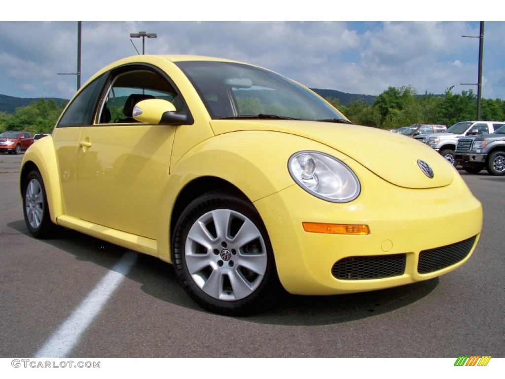 2009 New Beetle 2.5 Coupe - Sunflower Yellow / Black photo #23