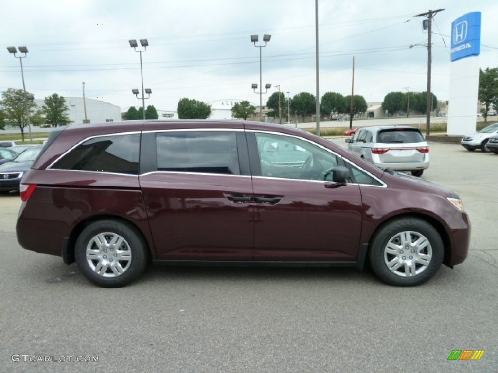 Dark Cherry Pearl 2011 Honda Odyssey LX Exterior Photo #51616288