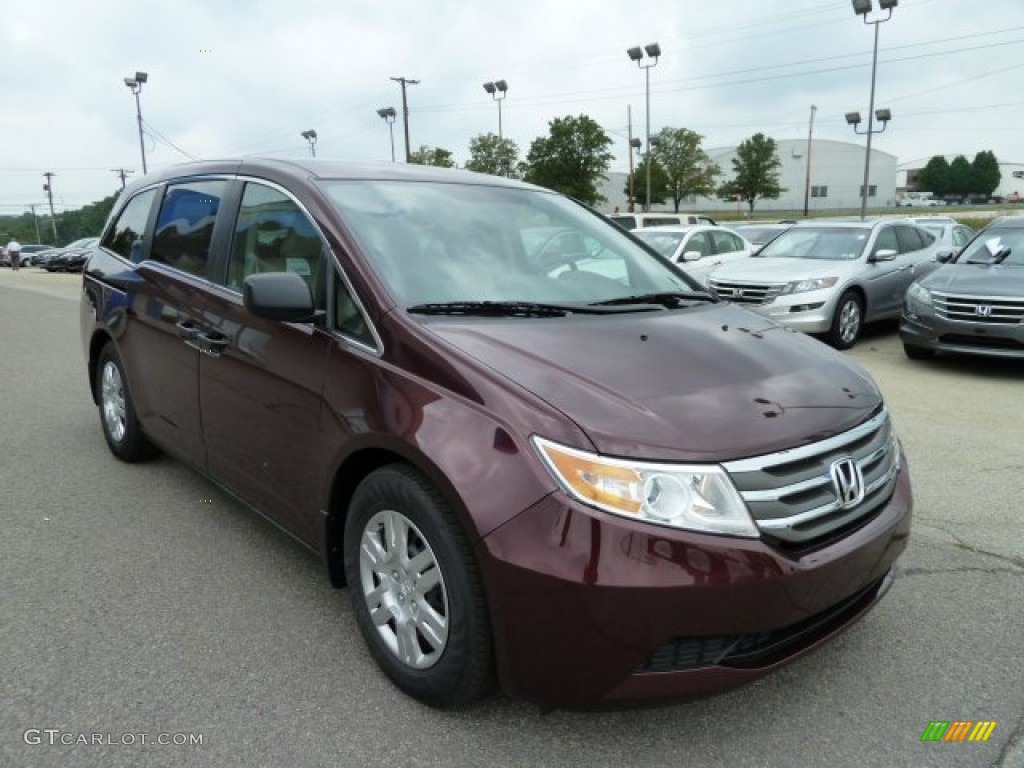 Dark Cherry Pearl 2011 Honda Odyssey LX Exterior Photo #51616303