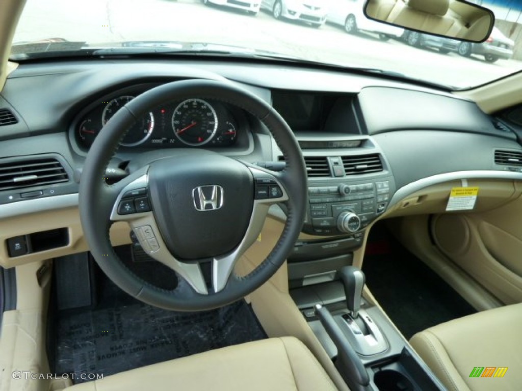2011 Honda Accord EX-L Coupe Ivory Dashboard Photo #51616957