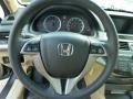Ivory 2011 Honda Accord EX-L Coupe Steering Wheel