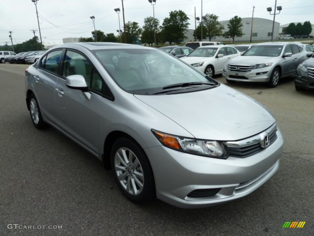 Alabaster Silver Metallic 2012 Honda Civic EX Sedan Exterior Photo #51617740