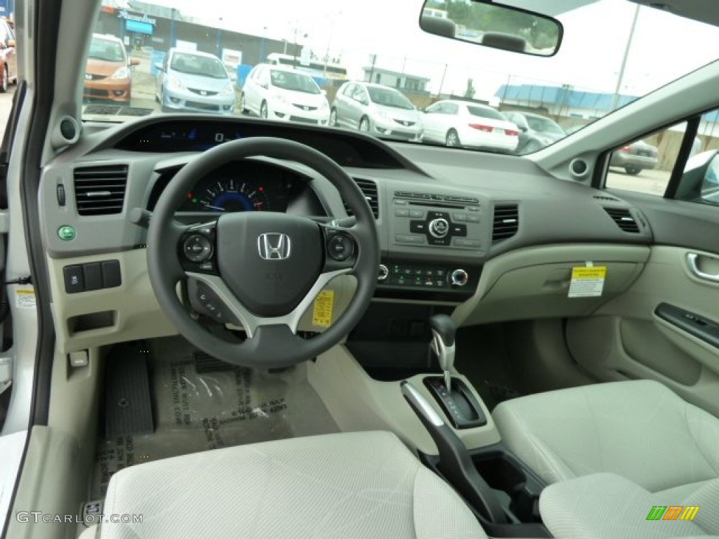 Gray Interior 2012 Honda Civic EX Sedan Photo #51617812