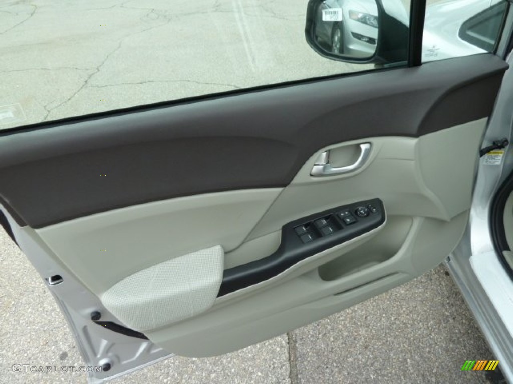 2012 Honda Civic EX Sedan Gray Door Panel Photo #51617833