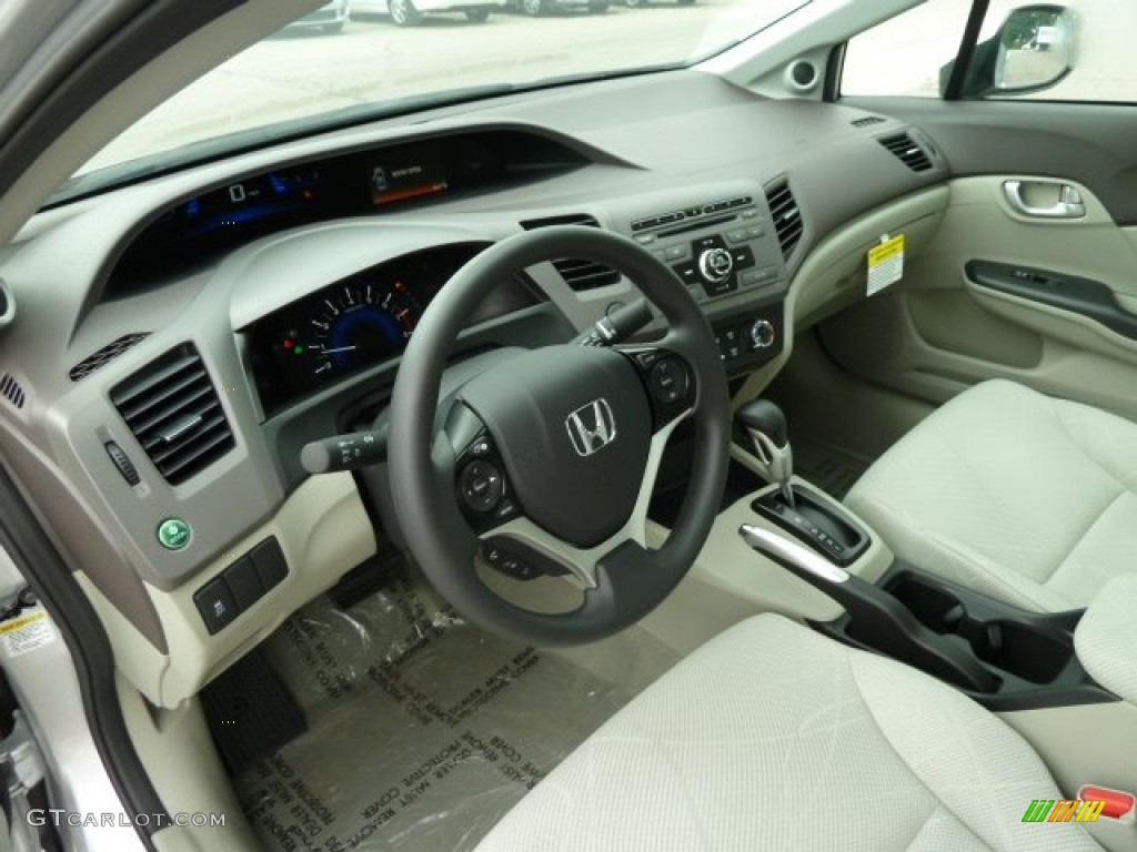 Gray Interior 2012 Honda Civic EX Sedan Photo #51617848
