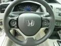 Gray 2012 Honda Civic EX Sedan Steering Wheel