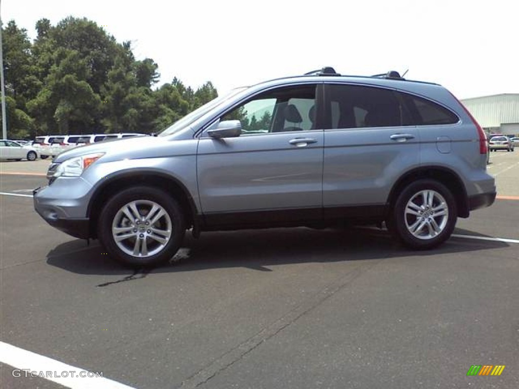 2010 CR-V EX-L AWD - Glacier Blue Metallic / Gray photo #18