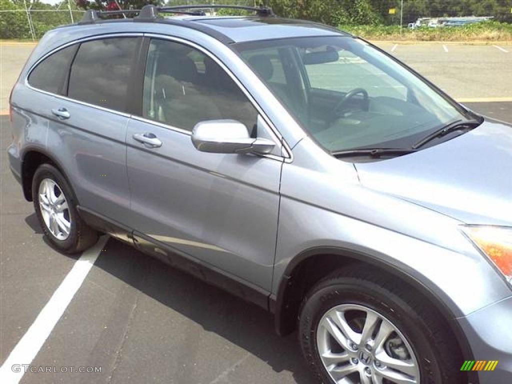 2010 CR-V EX-L AWD - Glacier Blue Metallic / Gray photo #20