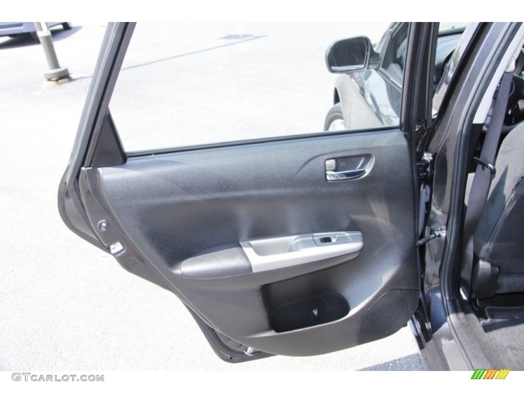 2010 Subaru Impreza 2.5i Sedan Carbon Black Door Panel Photo #51619849