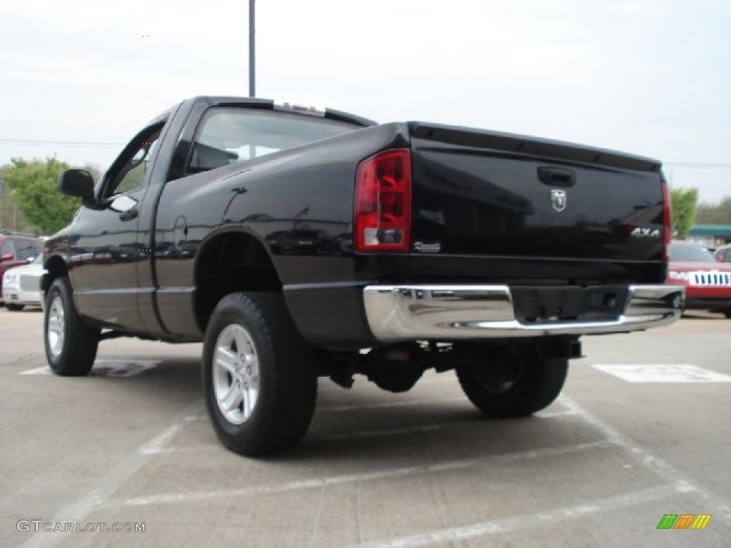 2006 Ram 1500 ST Regular Cab 4x4 - Black / Medium Slate Gray photo #5