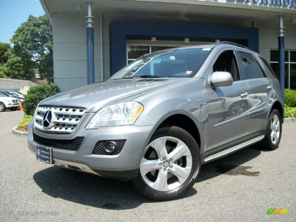 2010 ML 350 BlueTEC 4Matic - Palladium Silver Metallic / Black photo #1