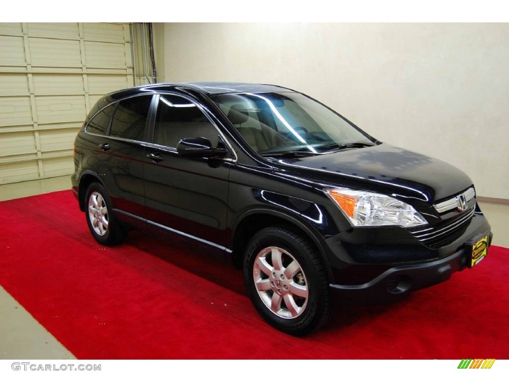 2008 CR-V EX-L - Nighthawk Black Pearl / Gray photo #1