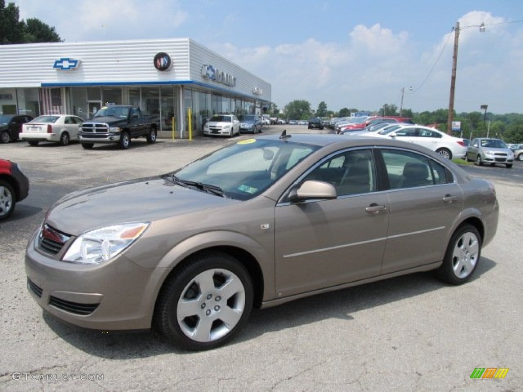 2008 Aura XE 3.5 - Bronzed Pewter / Tan photo #1