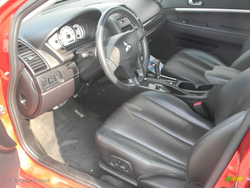 Black Interior 2009 Mitsubishi Galant RALLIART Photo #51623779