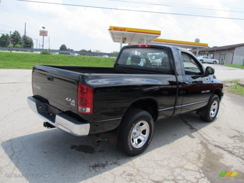 2004 Ram 1500 SLT Regular Cab 4x4 - Black / Dark Slate Gray photo #12