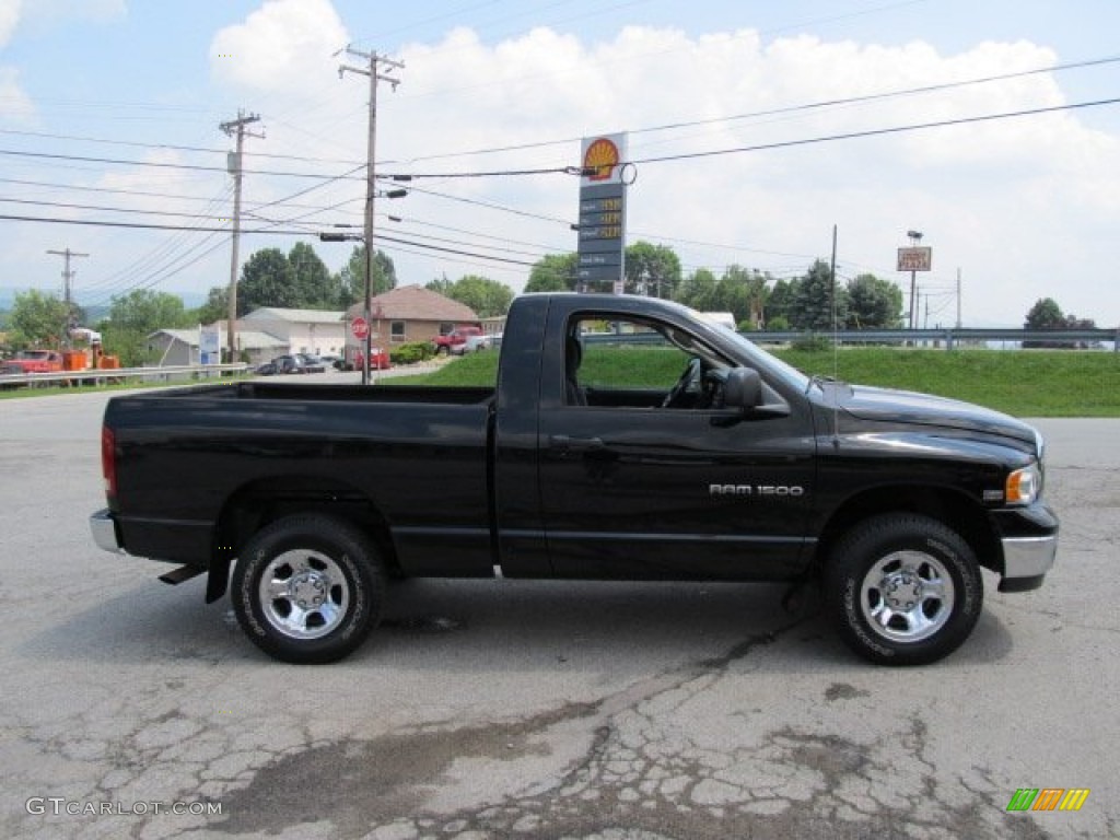 2004 Ram 1500 SLT Regular Cab 4x4 - Black / Dark Slate Gray photo #13