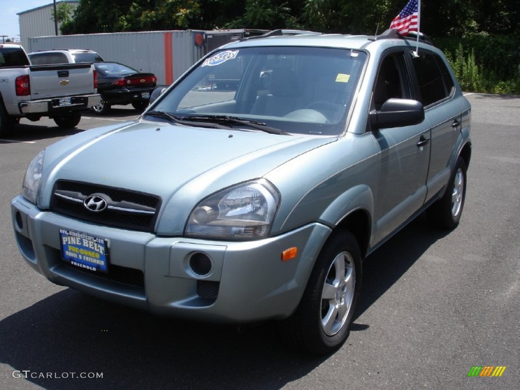 2005 Tucson GL - Alpine Frost Light Blue / Gray photo #1