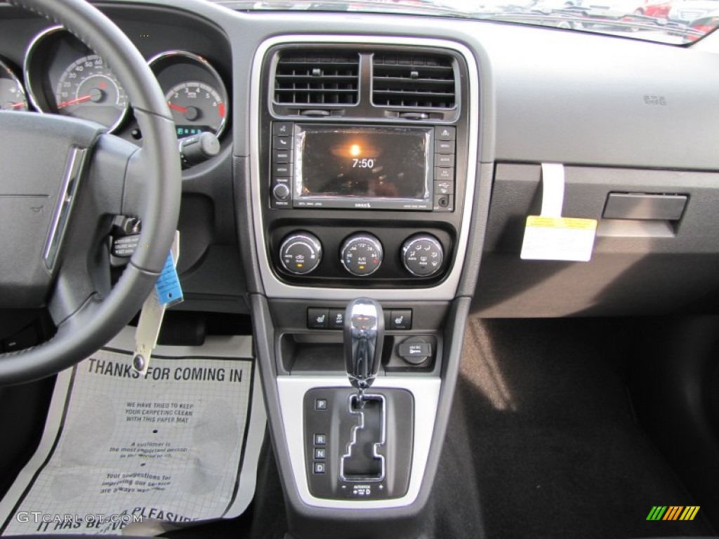2011 Dodge Caliber Rush Dark Slate Gray Dashboard Photo #51626599