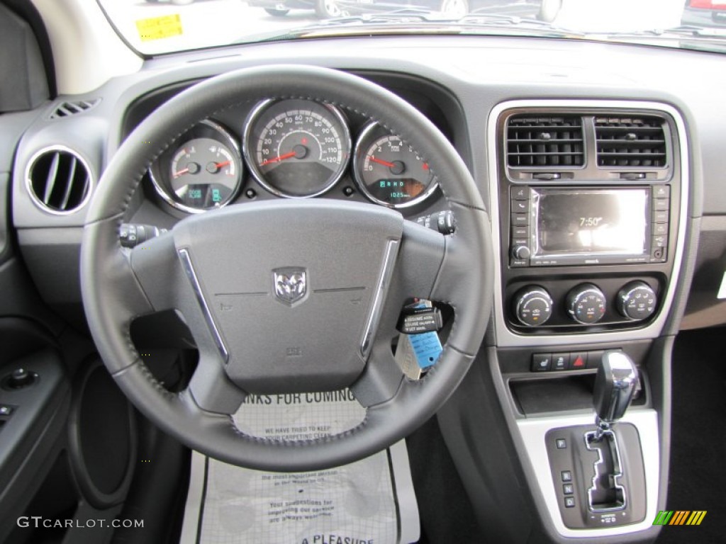 2011 Dodge Caliber Rush Dark Slate Gray Dashboard Photo #51626614