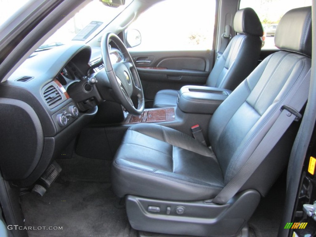 Ebony Interior 2008 Chevrolet Suburban 1500 LTZ 4x4 Photo #51627966