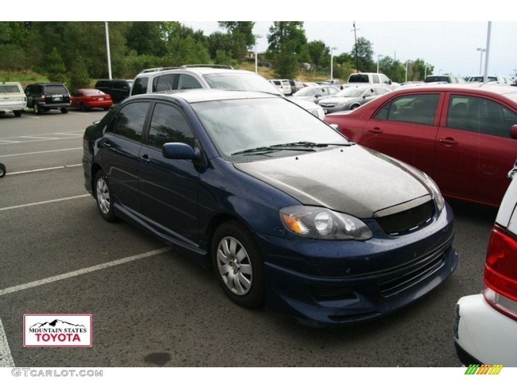 2004 Corolla S - Indigo Ink Blue Pearl / Black photo #1