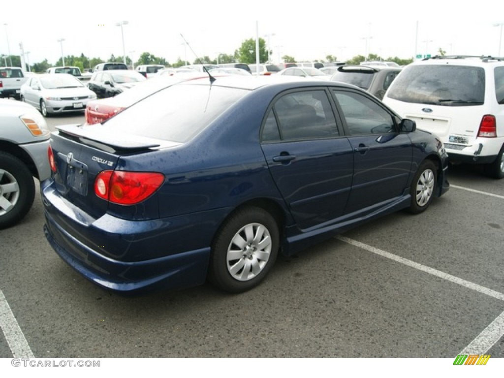 2004 Corolla S - Indigo Ink Blue Pearl / Black photo #2