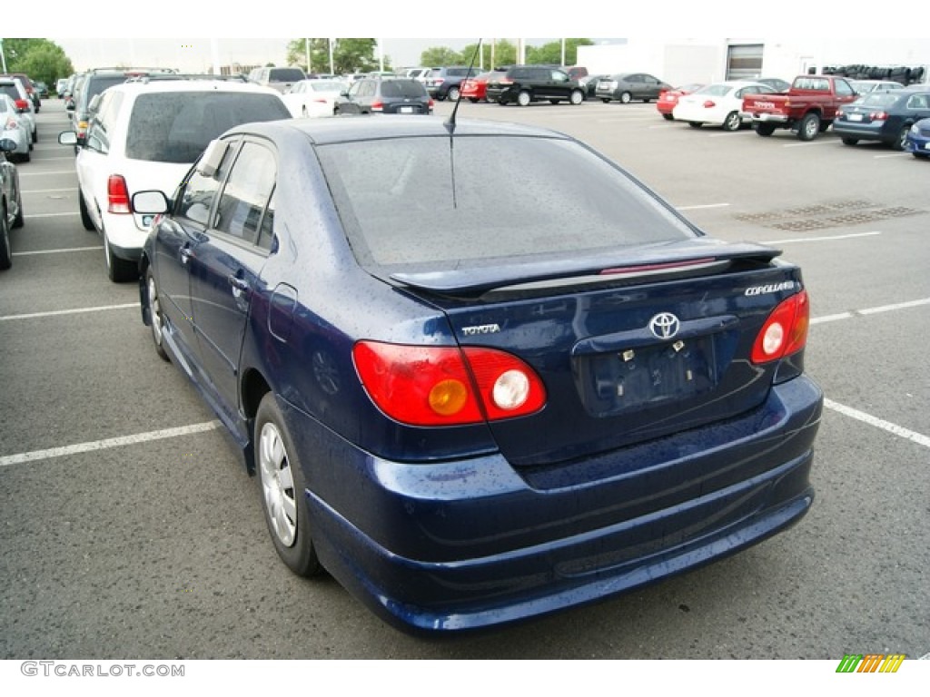 2004 Corolla S - Indigo Ink Blue Pearl / Black photo #3