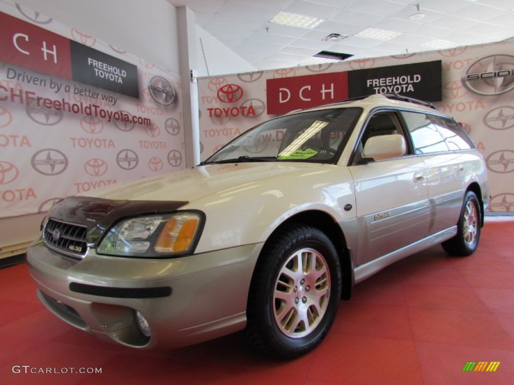 2003 Outback L.L. Bean Edition Wagon - White Frost Pearl / Beige photo #1