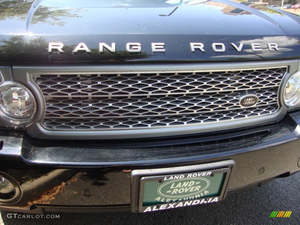 2008 Range Rover V8 Supercharged - Java Black Pearlescent / Ivory photo #10