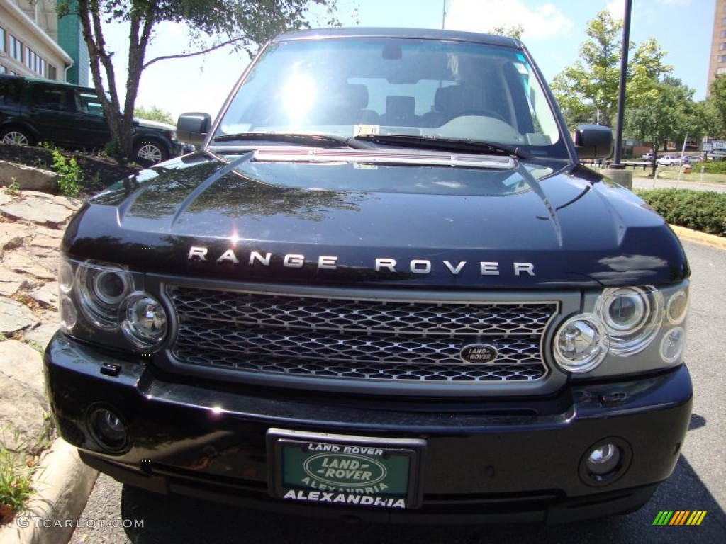 2008 Range Rover V8 Supercharged - Java Black Pearlescent / Ivory photo #11