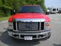 2010 Vermillion Red Ford F250 Super Duty Lariat Crew Cab 4x4  photo #2