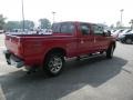 2010 Vermillion Red Ford F250 Super Duty Lariat Crew Cab 4x4  photo #5