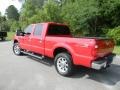 2010 Vermillion Red Ford F250 Super Duty Lariat Crew Cab 4x4  photo #9