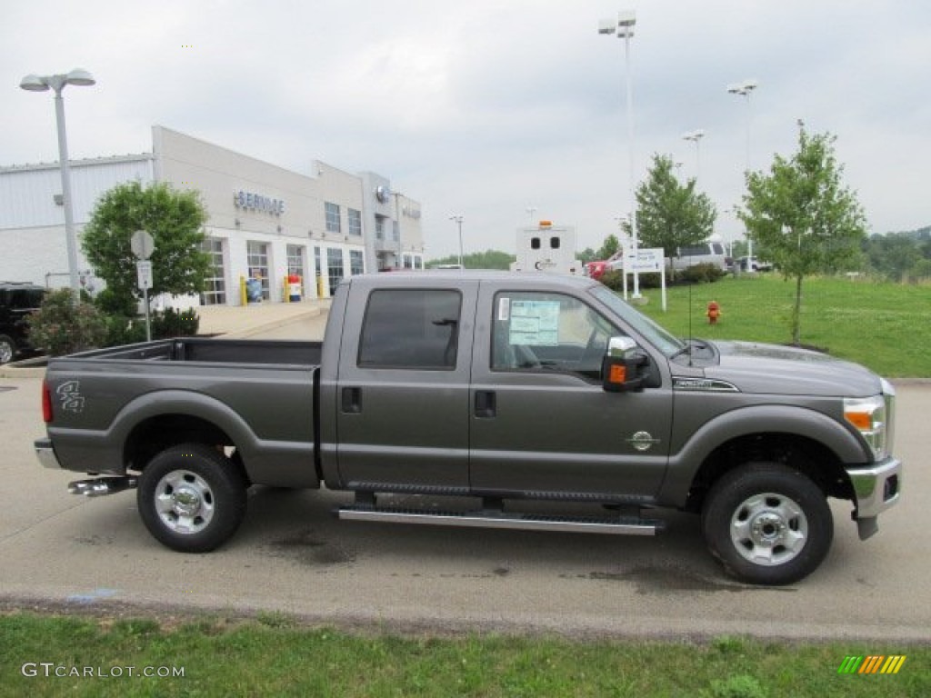 2011 F250 Super Duty Lariat Crew Cab 4x4 - Sterling Grey Metallic / Steel Gray photo #2