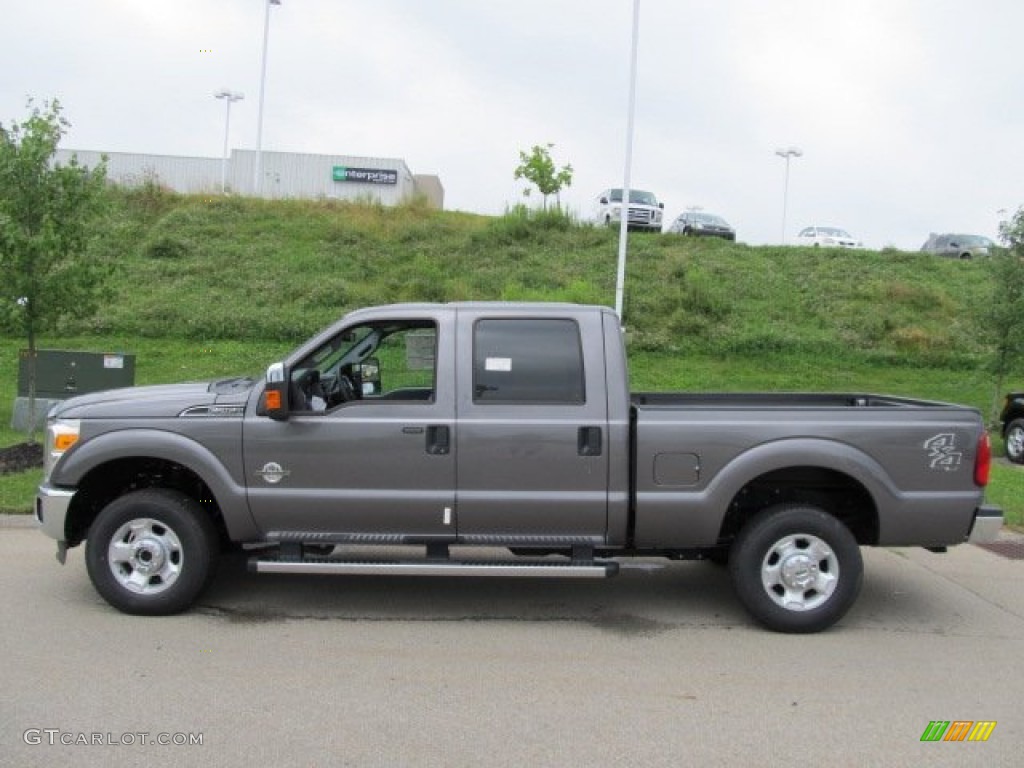 2011 F250 Super Duty Lariat Crew Cab 4x4 - Sterling Grey Metallic / Steel Gray photo #8