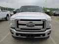 2011 White Platinum Tri-Coat Metallic Ford F350 Super Duty Lariat Crew Cab 4x4  photo #4