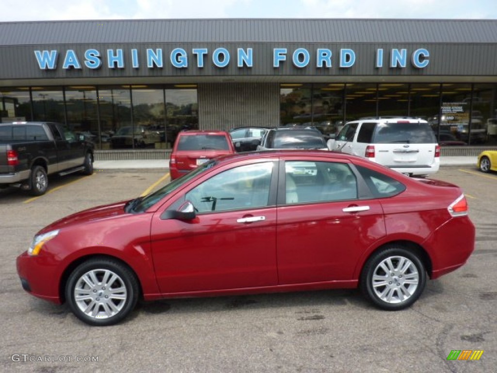 Sangria Red Metallic Ford Focus