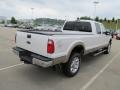 2011 White Platinum Tri-Coat Metallic Ford F350 Super Duty Lariat Crew Cab 4x4  photo #9