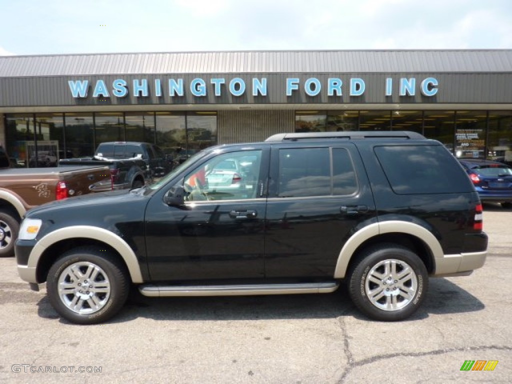 2010 Explorer Eddie Bauer 4x4 - Black / Camel photo #1