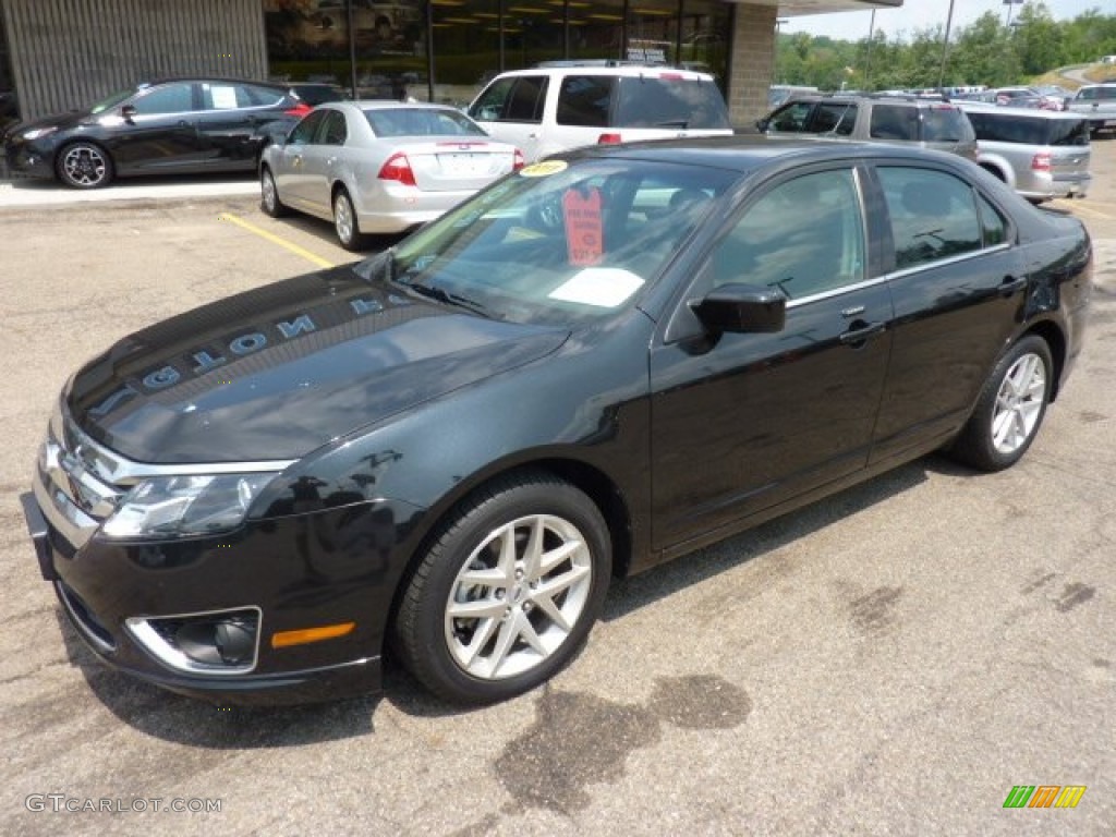 2011 Fusion SEL V6 - Tuxedo Black Metallic / Charcoal Black photo #8