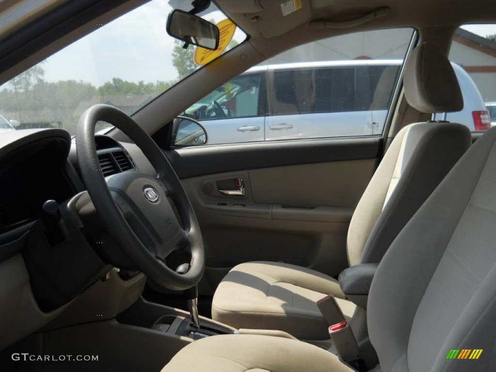 2009 Spectra EX Sedan - Sand Beige Metallic / Beige photo #22