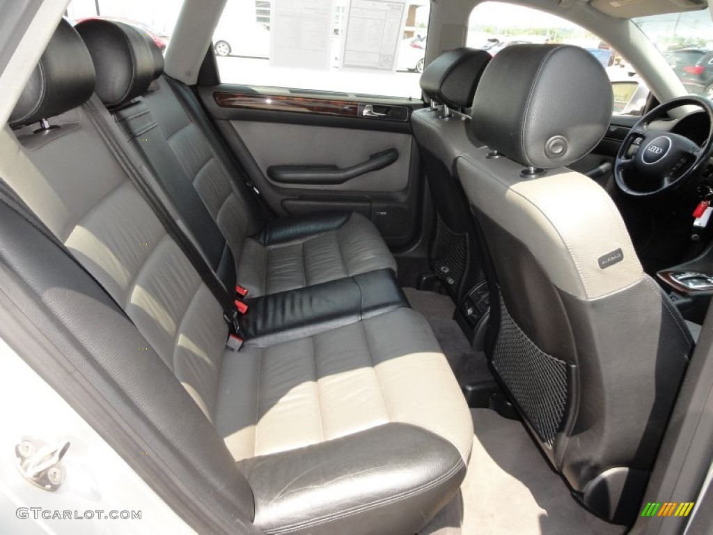 Platinum/Saber Black Interior 2001 Audi Allroad 2.7T quattro Avant Photo #51638371