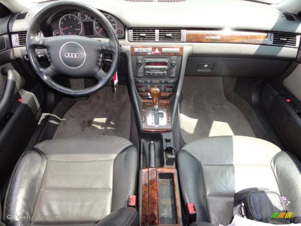 2001 Audi Allroad 2.7T quattro Avant Platinum/Saber Black Dashboard Photo #51638434