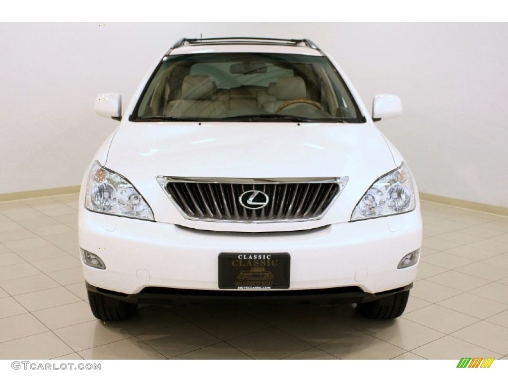 2008 RX 350 AWD - Crystal White / Ivory photo #2
