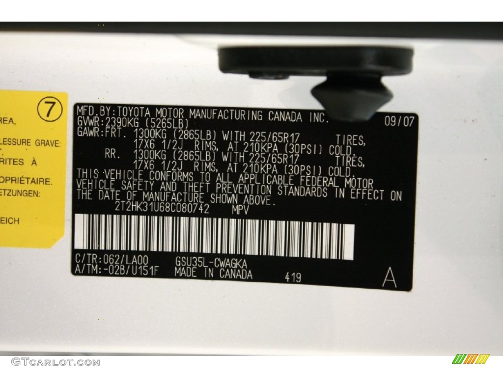 2008 RX 350 AWD - Crystal White / Ivory photo #29