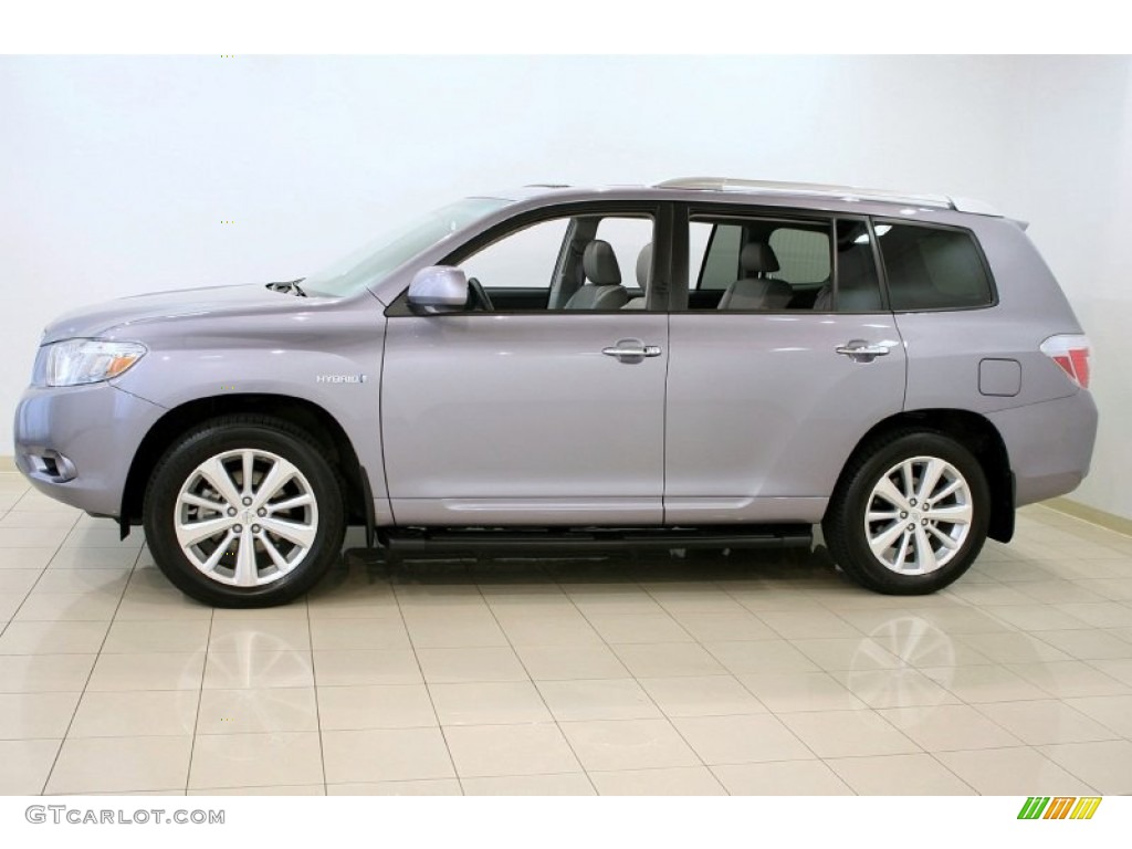 2008 Highlander Hybrid Limited 4WD - Iced Amethyst Mica / Ash Gray photo #4