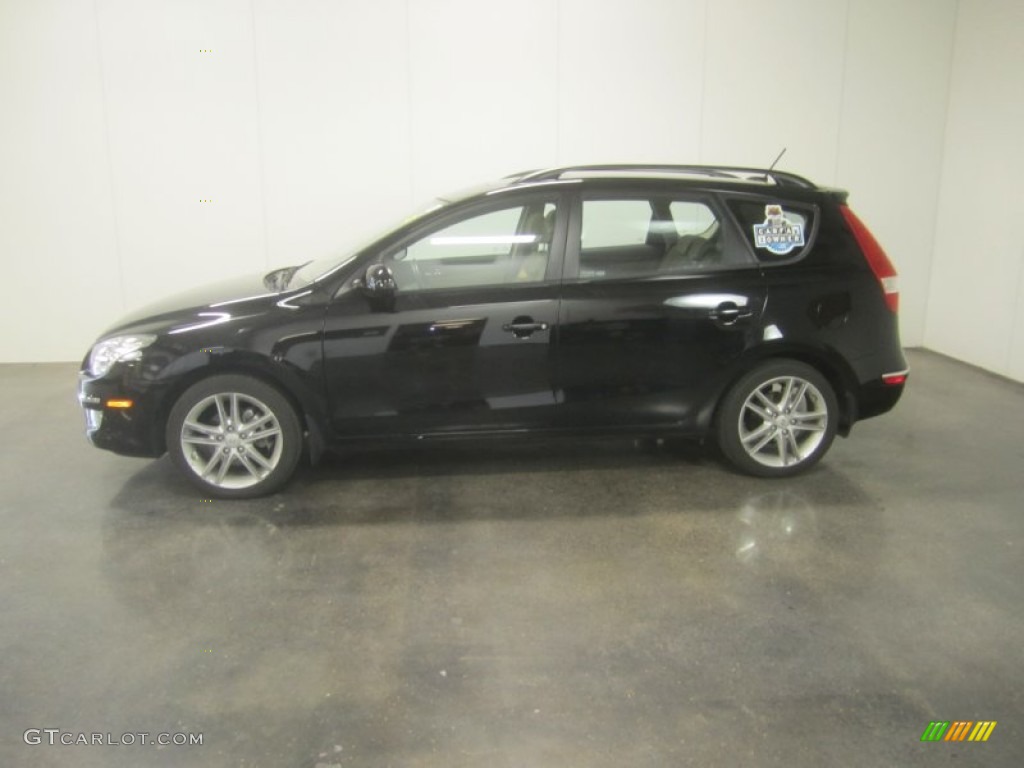 2010 Elantra Touring SE - Ebony Black / Beige photo #3